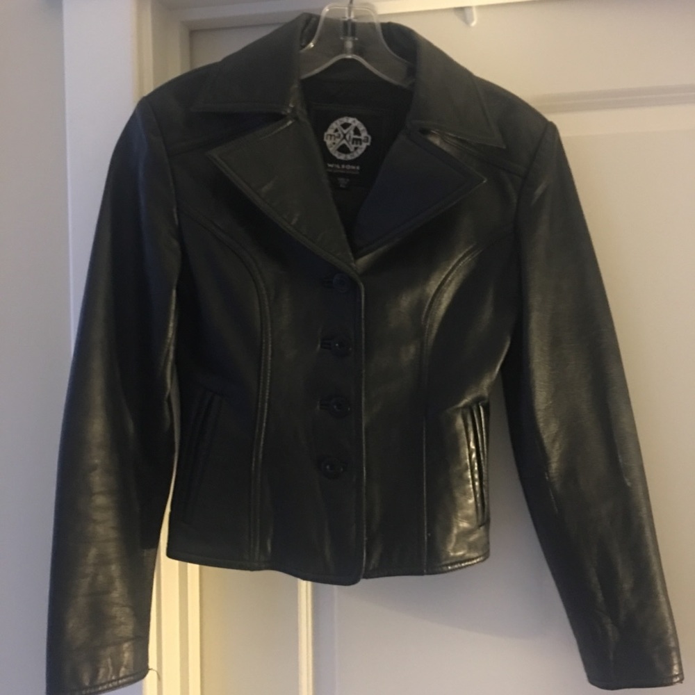 Black leather Jacket